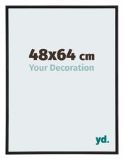 Annecy Plastic Photo Frame 48x64cm Black Matte Front Size | Yourdecoration.com