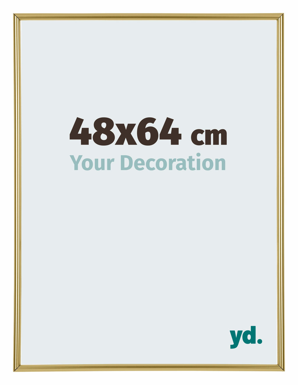 Annecy Plastic Photo Frame 48x64cm Gold Front Size | Yourdecoration.com