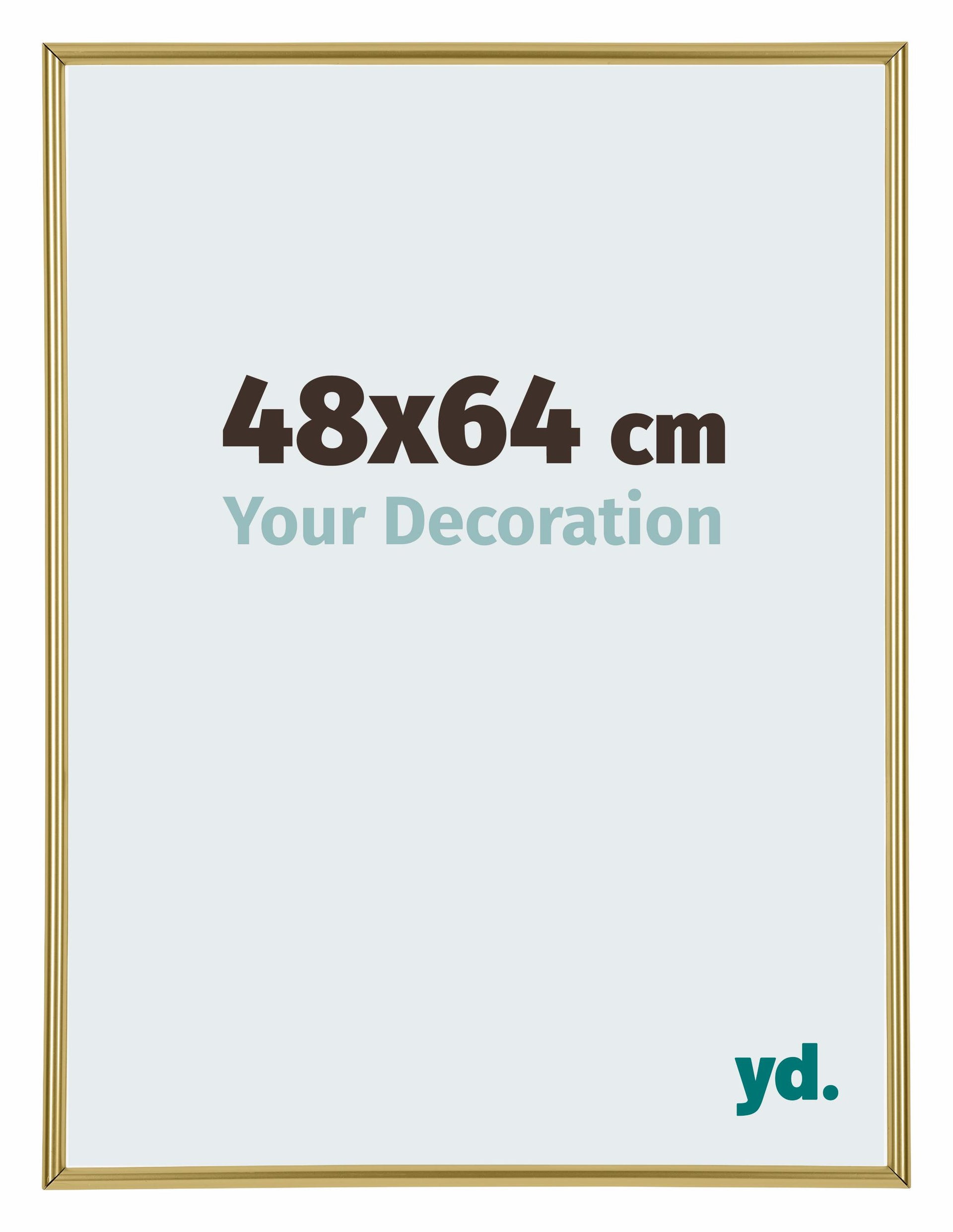 Annecy Plastic Photo Frame 48x64cm Gold Front Size | Yourdecoration.com