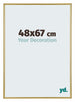 Annecy Plastic Photo Frame 48x67cm Gold Front Size | Yourdecoration.com