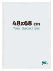 Annecy Plastic Photo Frame 48x68cm White High Gloss Front Size | Yourdecoration.com