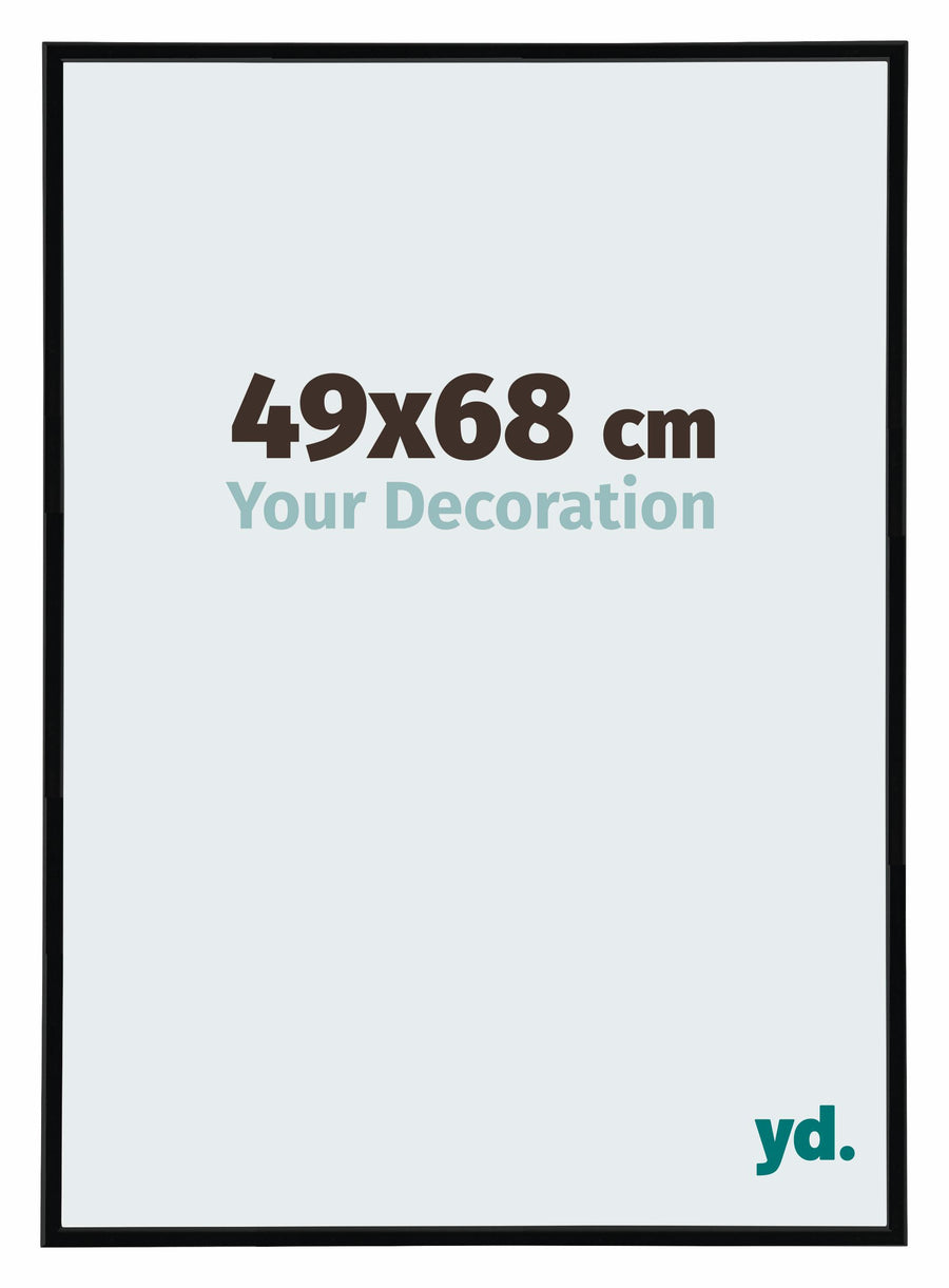 Annecy Plastic Photo Frame 49x68cm Black Matte Front Size | Yourdecoration.com
