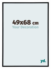 Annecy Plastic Photo Frame 49x68cm Black Matte Front Size | Yourdecoration.com