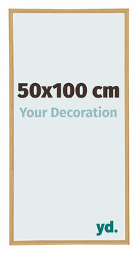 Annecy Plastic Photo Frame 50x100cm Beech Light Front Size | Yourdecoration.com