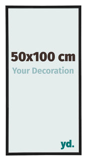Annecy Plastic Photo Frame 50x100cm Black Matt Front Size | Yourdecoration.com