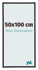 Annecy Plastic Photo Frame 50x100cm Black Matt Front Size | Yourdecoration.com
