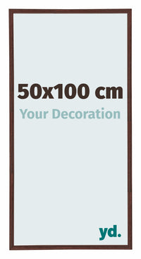 Annecy Plastic Photo Frame 50x100cm Brown Front Size | Yourdecoration.com