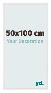 Annecy Plastic Photo Frame 50x100cm White High Gloss Front Size | Yourdecoration.com
