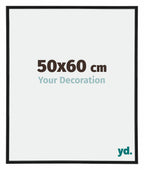 Annecy Plastic Photo Frame 50x60cm Black Matt Front Size | Yourdecoration.com
