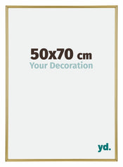 Annecy Plastic Photo Frame 50x70cm Gold Front Size | Yourdecoration.com