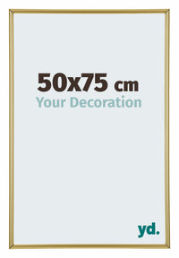 Annecy Plastic Photo Frame 50x75cm Gold Front Size | Yourdecoration.com