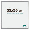 Annecy Plastic Photo Frame 55x55cm Silver Front Size | Yourdecoration.com