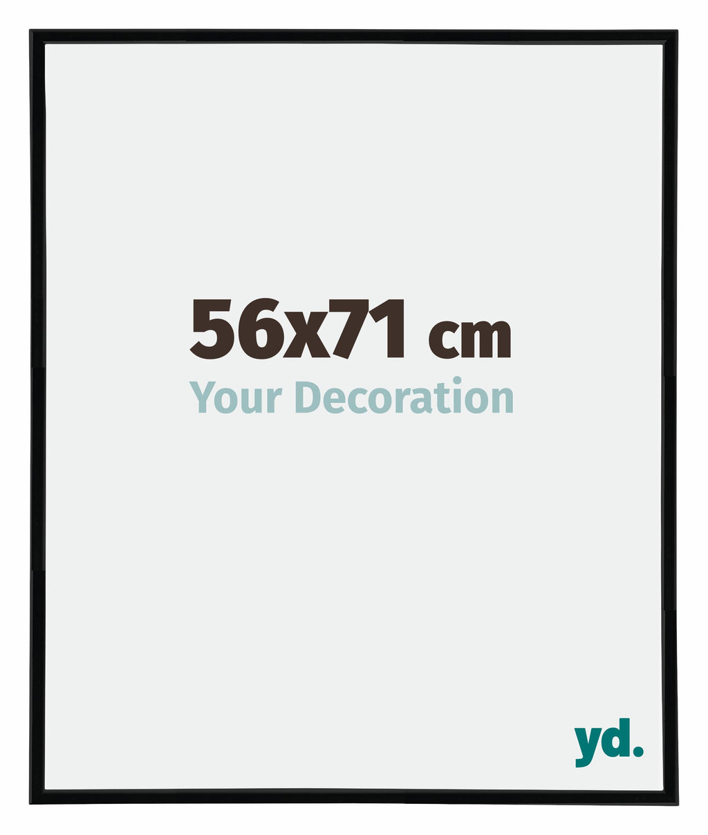 Annecy Plastic Photo Frame 56x71cm Black High Gloss Size | Yourdecoration.com