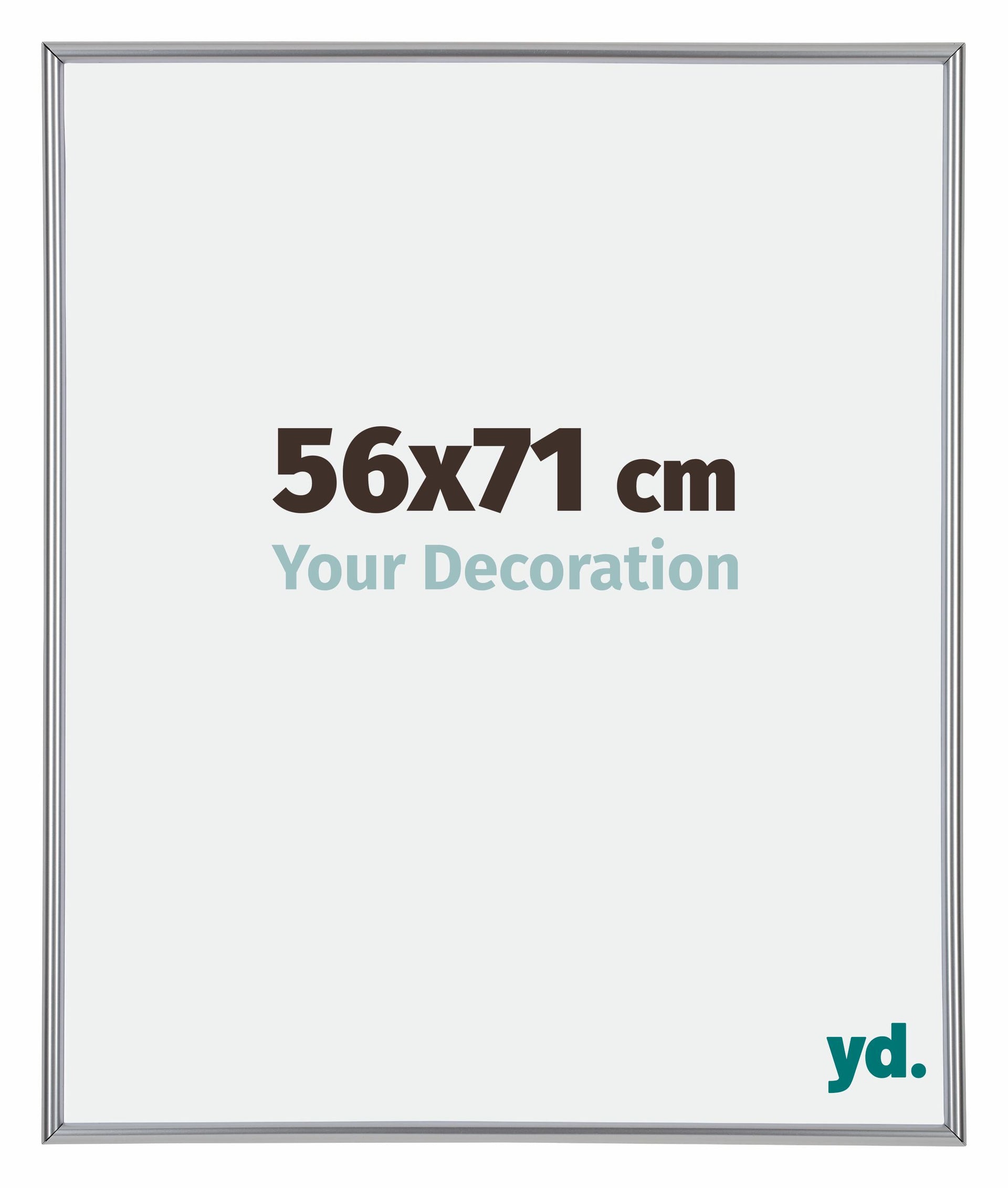 Annecy Plastic Photo Frame 56x71cm Silver Front Size | Yourdecoration.com
