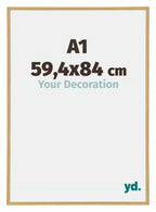 Annecy Plastic Photo Frame 59 4x84cm A1 Beech Front Size | Yourdecoration.com