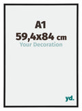 Annecy Plastic Photo Frame 59 4x84cm A1 Black Matt Front Size | Yourdecoration.com