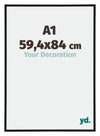 Annecy Plastic Photo Frame 59 4x84cm A1 Black Matt Front Size | Yourdecoration.com