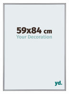 Annecy Plastic Photo Frame 59x84cm Silver Front Size | Yourdecoration.com