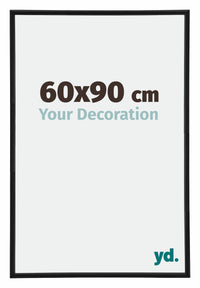 Annecy Plastic Photo Frame 60x90cm Black Matt Front Size | Yourdecoration.com