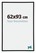 Annecy Plastic Photo Frame 62x93cm Black Matt Front Size | Yourdecoration.com