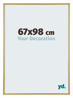 Annecy Plastic Photo Frame 67x98cm Gold Front Size | Yourdecoration.com