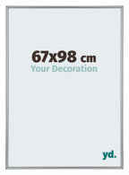 Annecy Plastic Photo Frame 67x98cm Silver Front Size | Yourdecoration.com