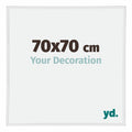 Annecy Plastic Photo Frame 70x70cm White High Gloss Front Size | Yourdecoration.com