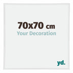 Annecy Plastic Photo Frame 70x70cm White High Gloss Front Size | Yourdecoration.com