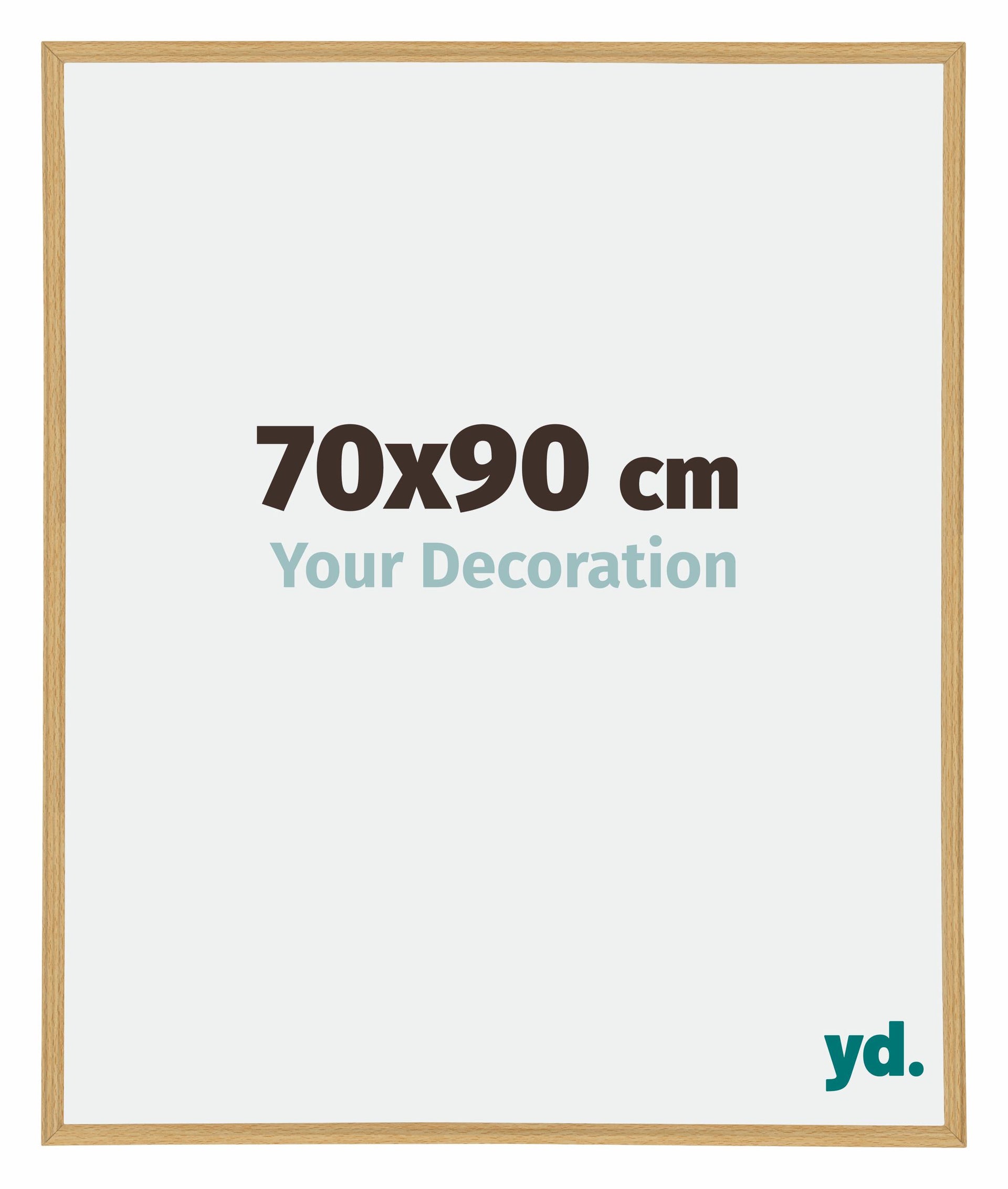 Annecy Plastic Photo Frame 70x90cm Beech Front Size | Yourdecoration.com