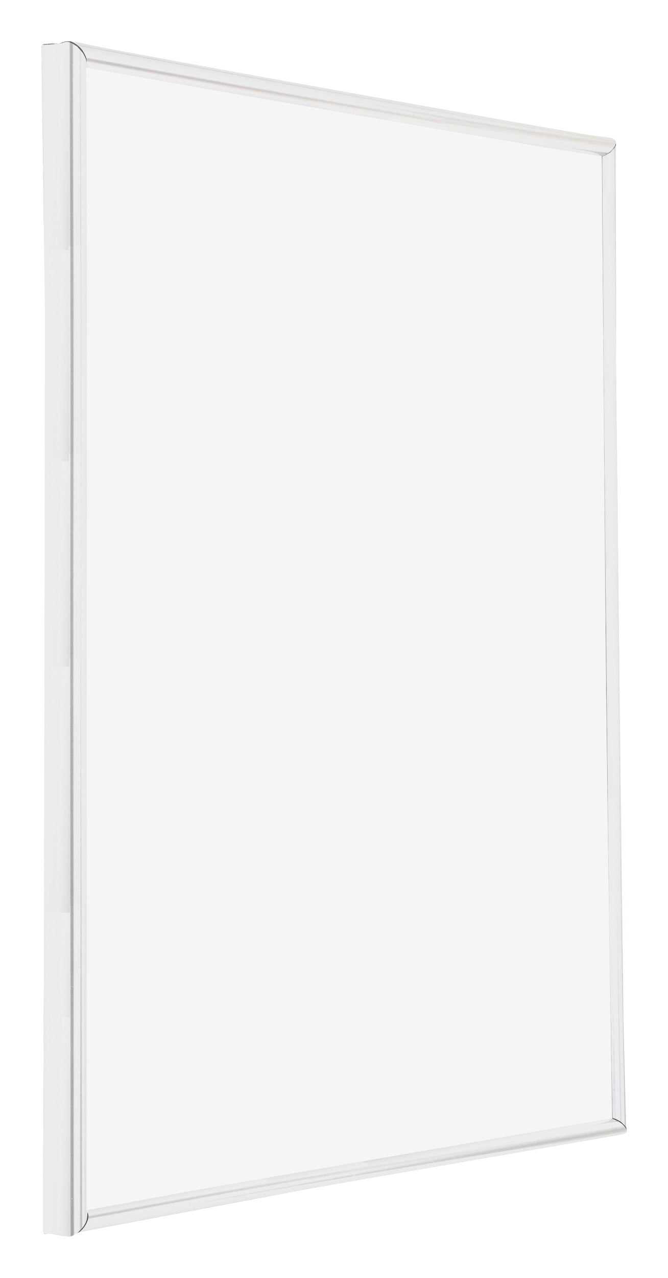 Annecy Plastic Photo Frame 70x90cm White High Gloss Front Oblique | Yourdecoration.com