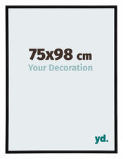 Annecy Plastic Photo Frame 75x98cm Black High Gloss Front Size | Yourdecoration.com