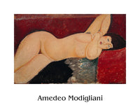 Art Print Amedeo Modigliani Liegender Akt ll xcm AMO 2001 PGM | Yourdecoration.com