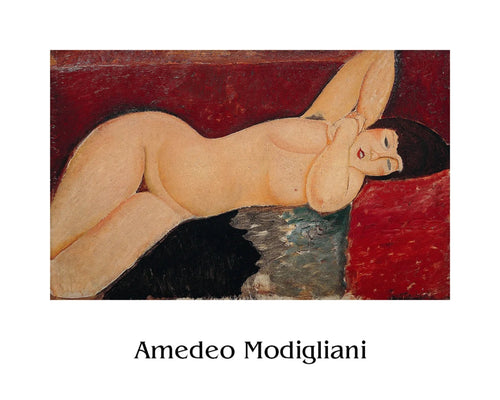 Art Print Amedeo Modigliani Liegender Akt ll xcm AMO 2001 PGM | Yourdecoration.com