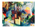 Art Print August Macke Landschaft 60x80cm AM 46 | Yourdecoration.com