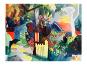 Art Print August Macke Landschaft 60x80cm AM 46 | Yourdecoration.com