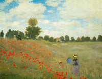 Art Print Claude Monet Mohnfeld bei Argenteuil 90x70cm CM 15 PGM | Yourdecoration.com