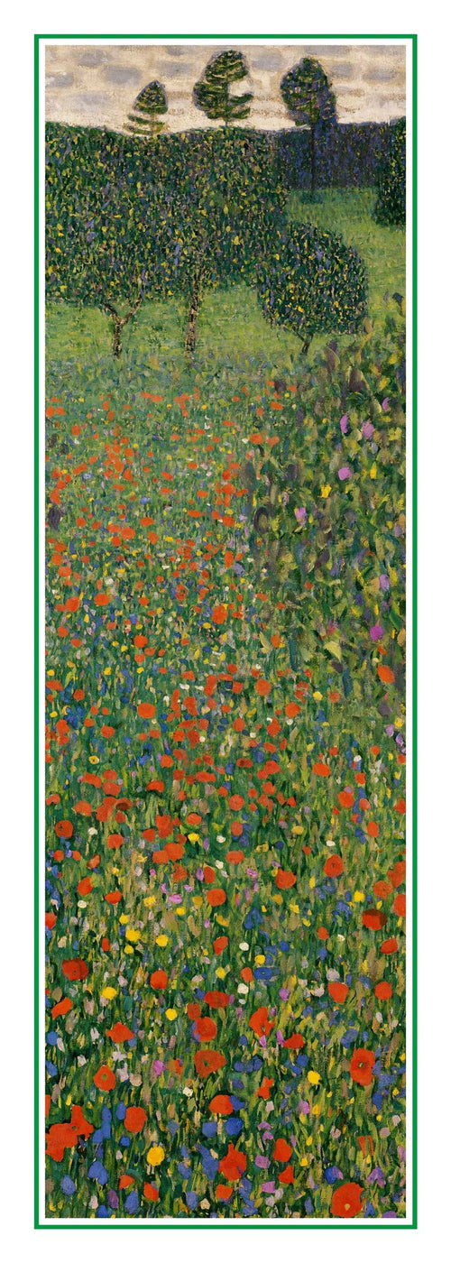 Art Print Gustav Klimt Poppy Field 25x70cm GK 44S PGM | Yourdecoration.com