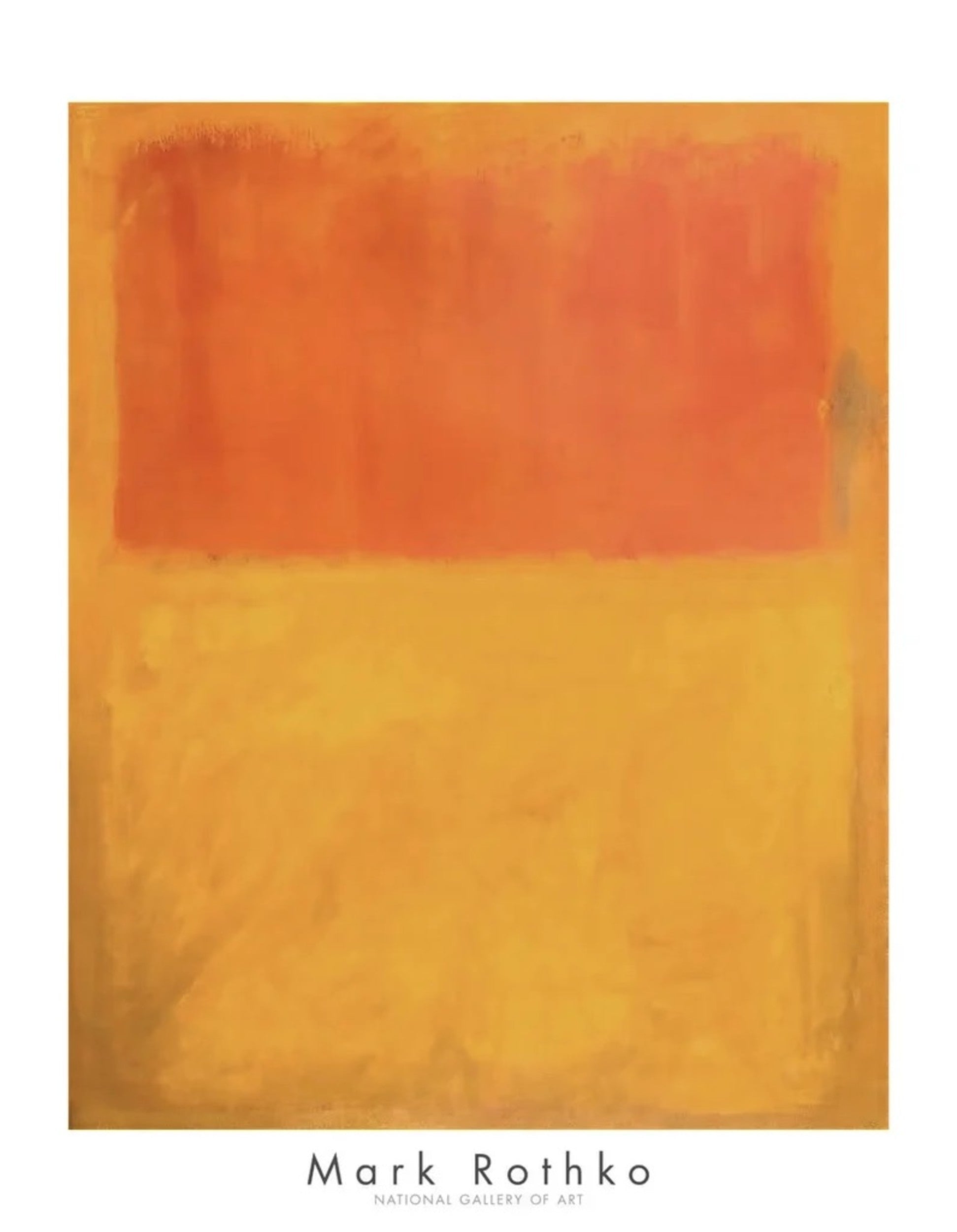 Art Print Mark Rothko Orange and Tan 1954 71x91cm MKR 905 | Yourdecoration.com