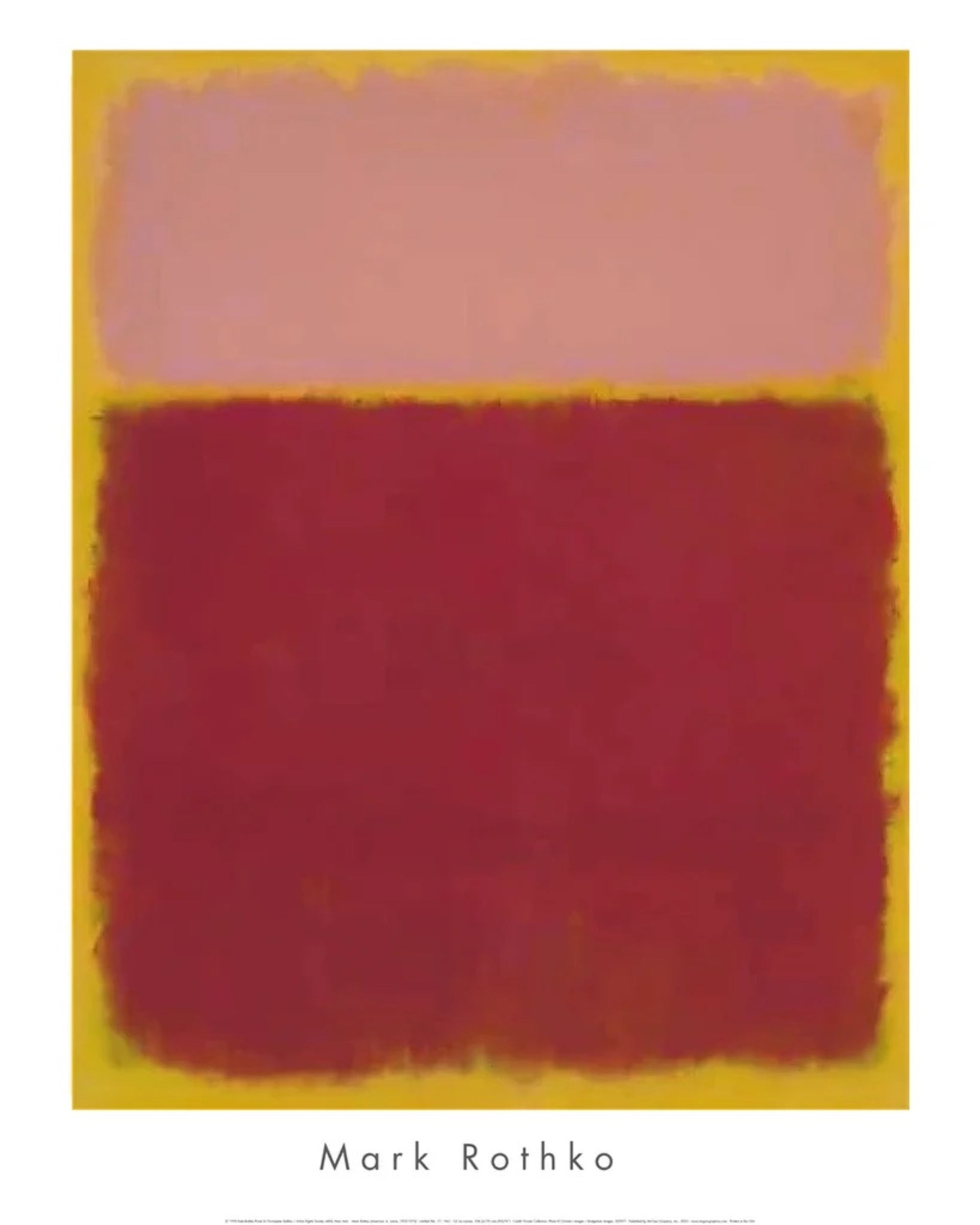 Art Print Mark Rothko Untitled No 17 1961 61x76cm MKR 957 | Yourdecoration.com
