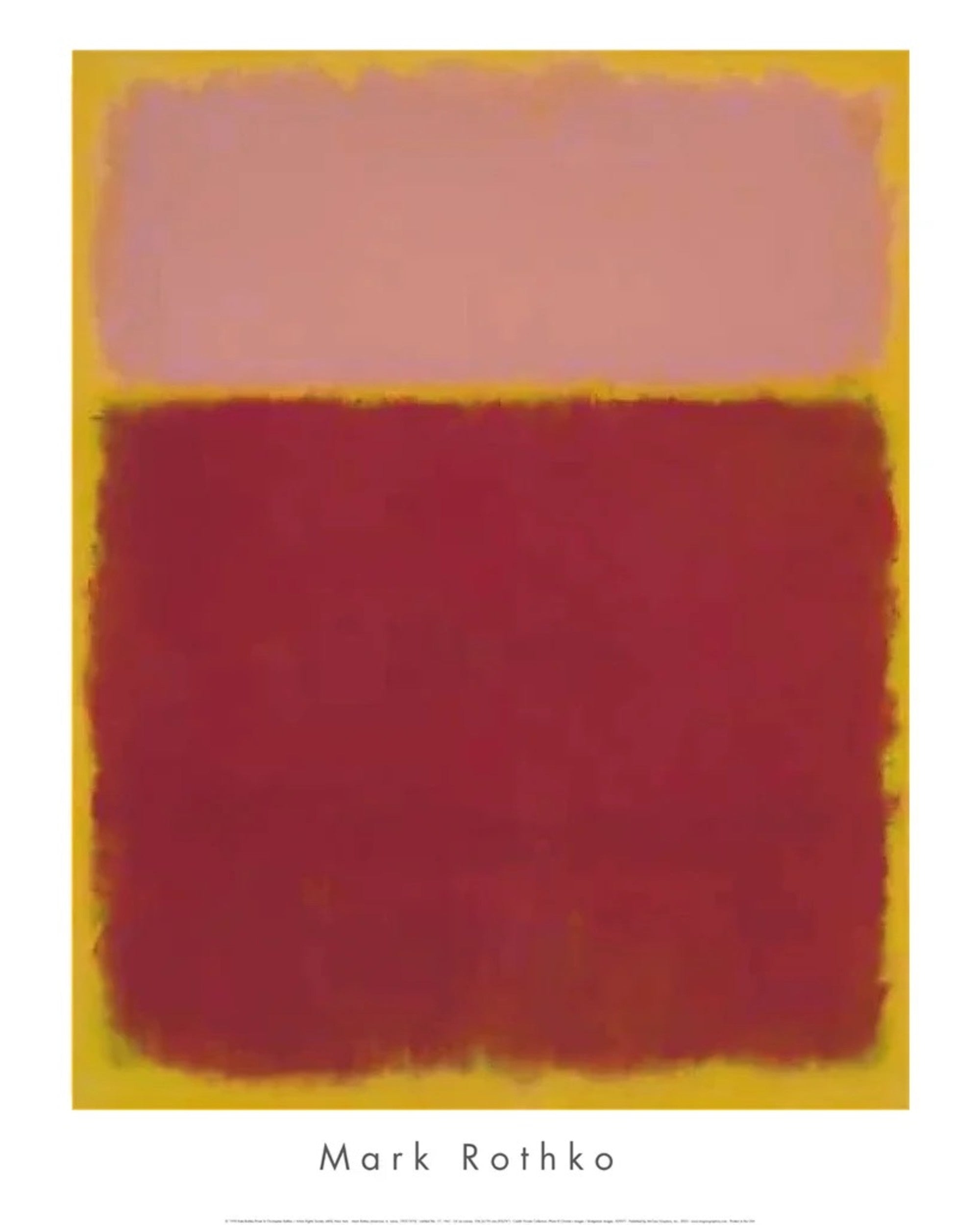 Art Print Mark Rothko Untitled No 17 1961 61x76cm MKR 957 | Yourdecoration.com