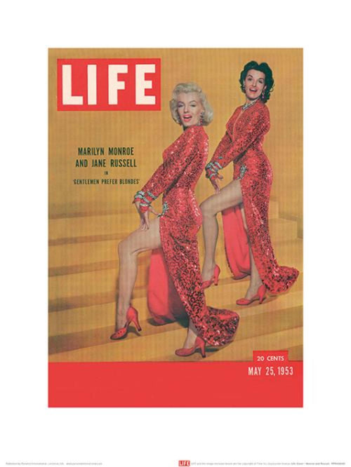 Art Print Time Life Life Cover Monroe Russell 30x40cm Pyramid PPR44045 | Yourdecoration.com