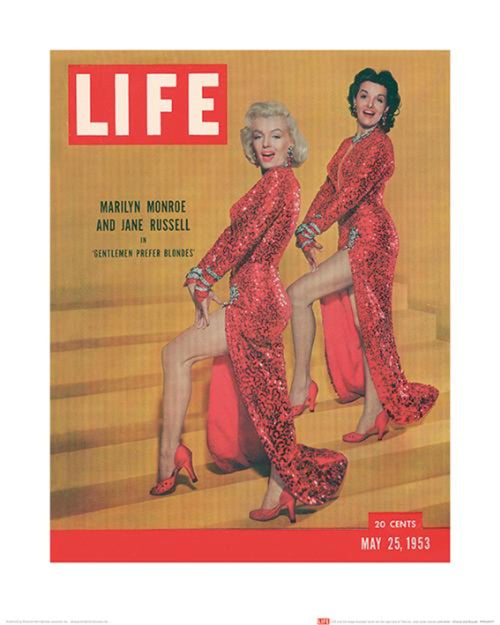 Art Print Time Life Life Cover Monroe Russell 40x50cm Pyramid PPR43077 | Yourdecoration.com