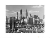 Art Print Time Life Lower Manhattan Skyline 1948 40x30cm Pyramid PPR44238 | Yourdecoration.com