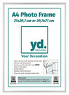 Aurora Aluminium Photo Frame 21x29 7cm A4 Silver Front Insert Sheet | Yourdecoration.com