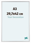 Aurora Aluminium Photo Frame 29-7x42cm Silver Matt Front Size | Yourdecoration.com