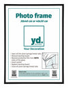 Aurora Aluminium Photo Frame 30x40cm Black Mat Front Size | Yourdecoration.com