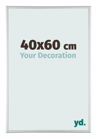 Aurora Aluminium Photo Frame 40x60cm Silver Matt Front Size | Yourdecoration.com