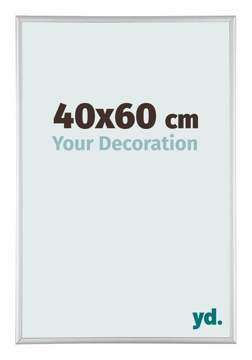 Aurora Aluminium Photo Frame 40x60cm Silver Matt Front Size | Yourdecoration.com