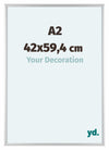 Aurora Aluminium Photo Frame 42x59-4cm A2 Silver Matt Front Size | Yourdecoration.com