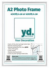 Aurora Aluminium Photo Frame 42x59 4cm A2 set of 2 Silver Front Insert Sheet | Yourdecoration.com